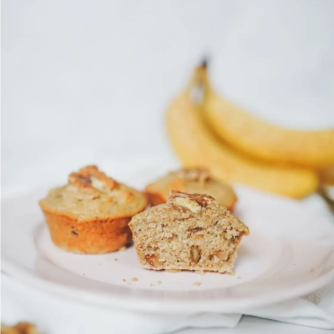 Gluten-Free Banana Walnut Muffins