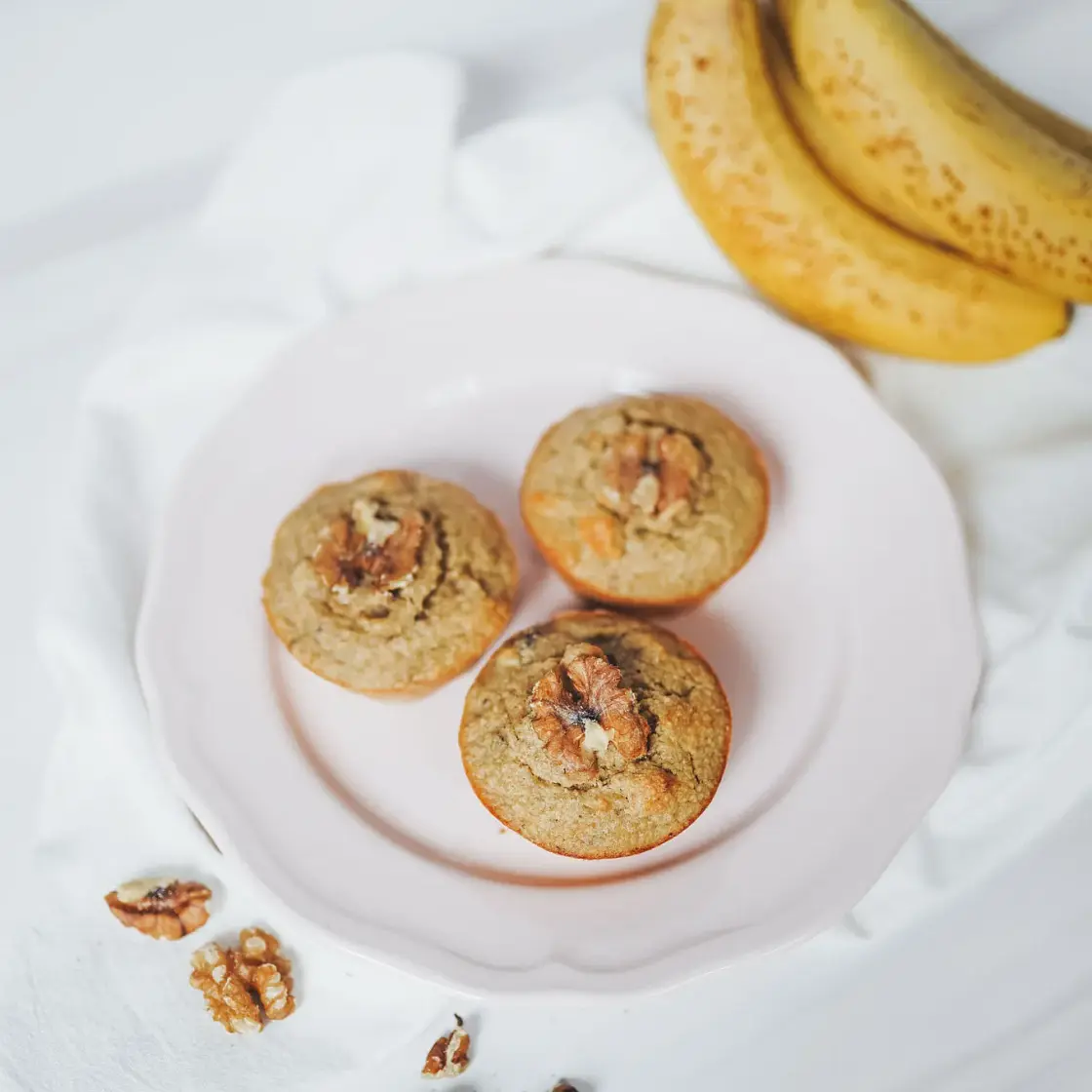 Gluten-Free Banana Walnut Muffins