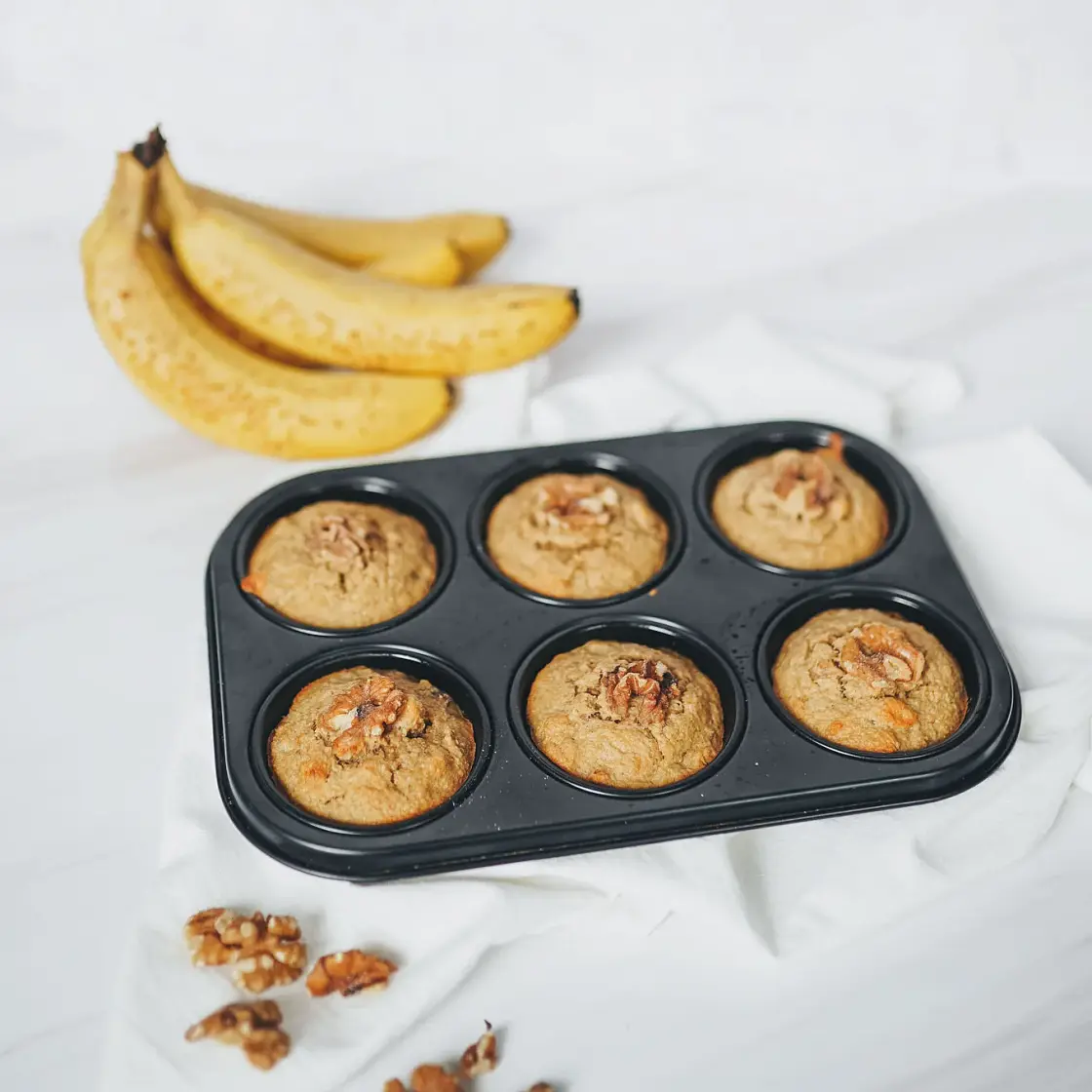 Gluten-Free Banana Walnut Muffins