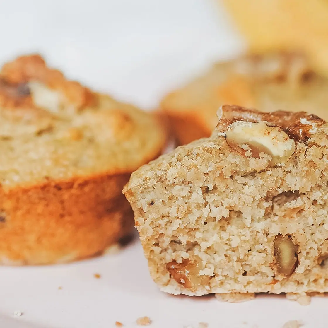 Gluten-Free Banana Walnut Muffins