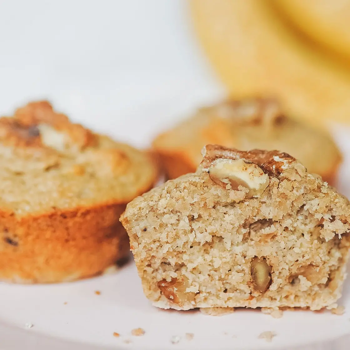 Gluten-Free Banana Walnut Muffins