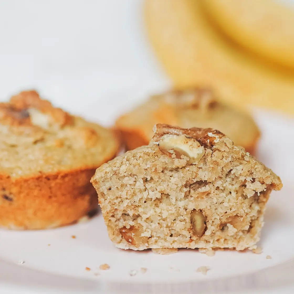 Gluten-Free Banana Walnut Muffins