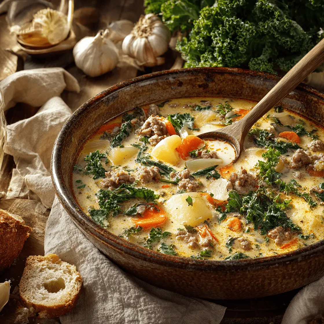 Delicious Dairy-Free Creamy Zuppa Toscana (Paleo)