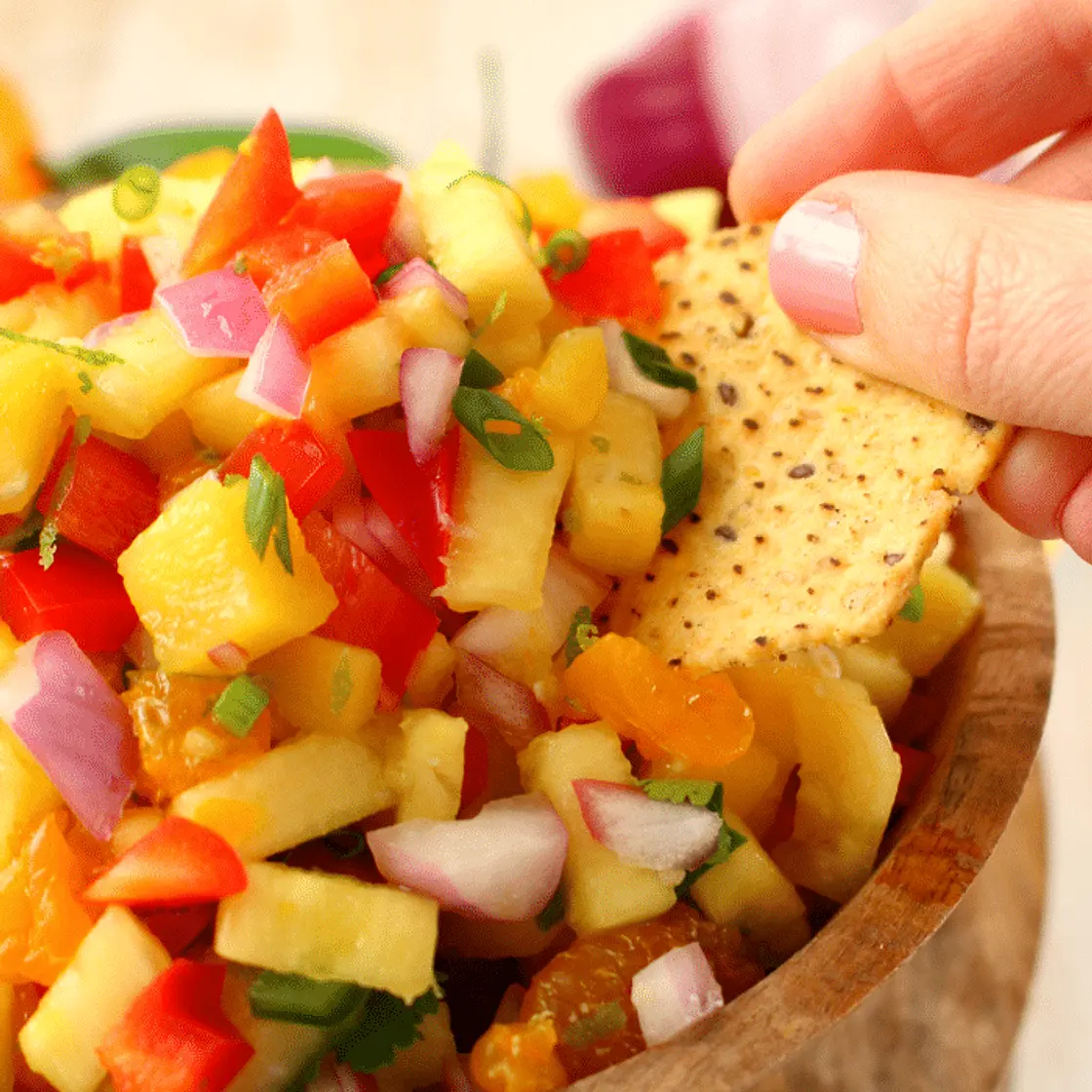 Tropical Pineapple Mango Salsa