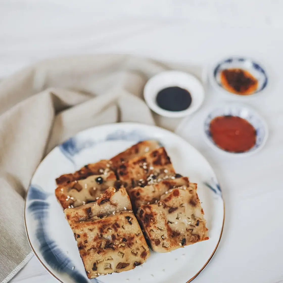 Vegan Turnip Cake (Chinese Lo Bak Go)