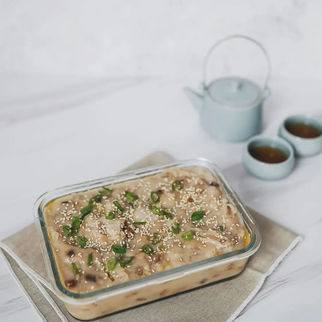 Vegan Turnip Cake (Chinese Lo Bak Go)