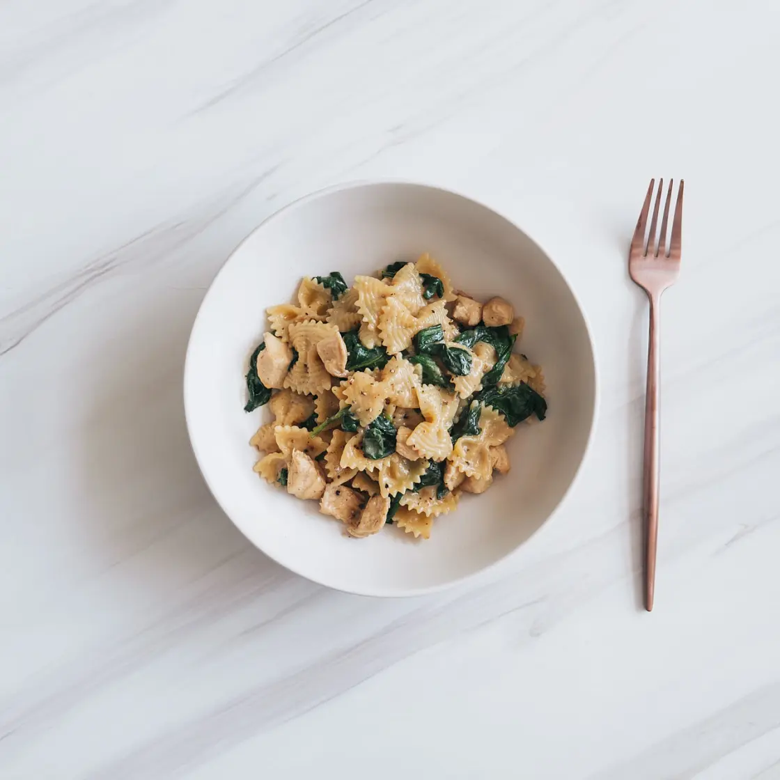 Spinach Chicken Farfalle