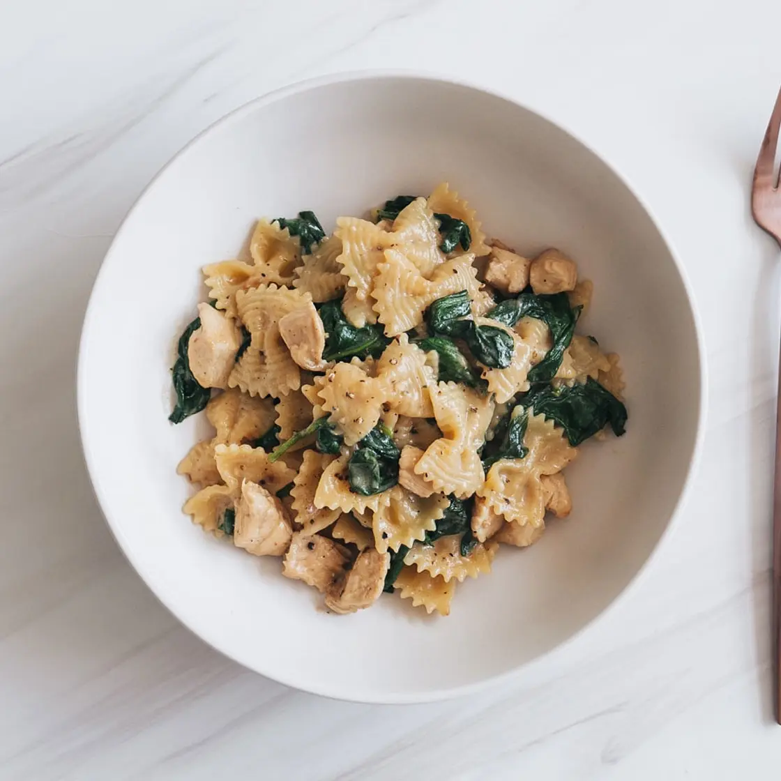 Spinach Chicken Farfalle