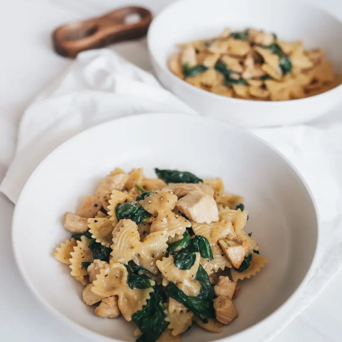 Spinach Chicken Farfalle