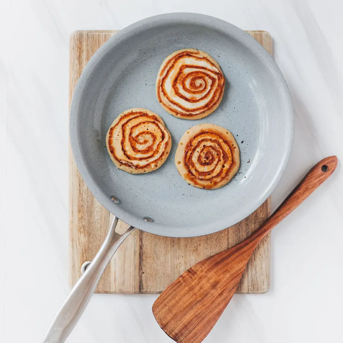 Vegan Gluten-Free Cinnamon Roll Pancakes