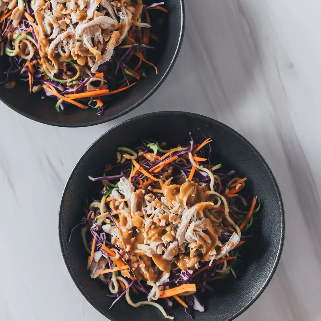 Satay Chicken Zoodle Salad