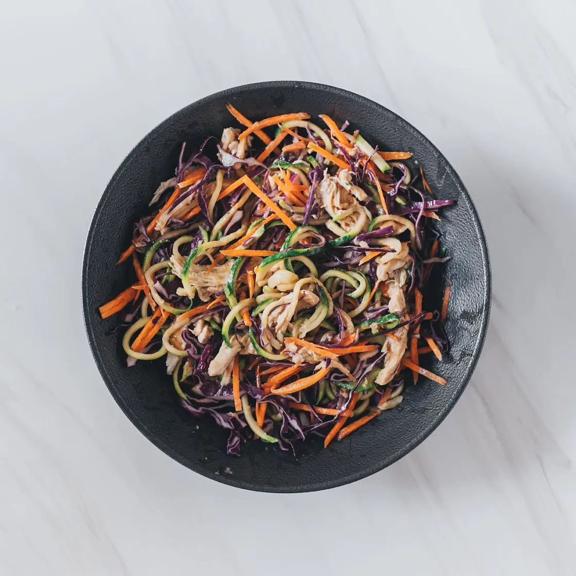 Satay Chicken Zoodle Salad