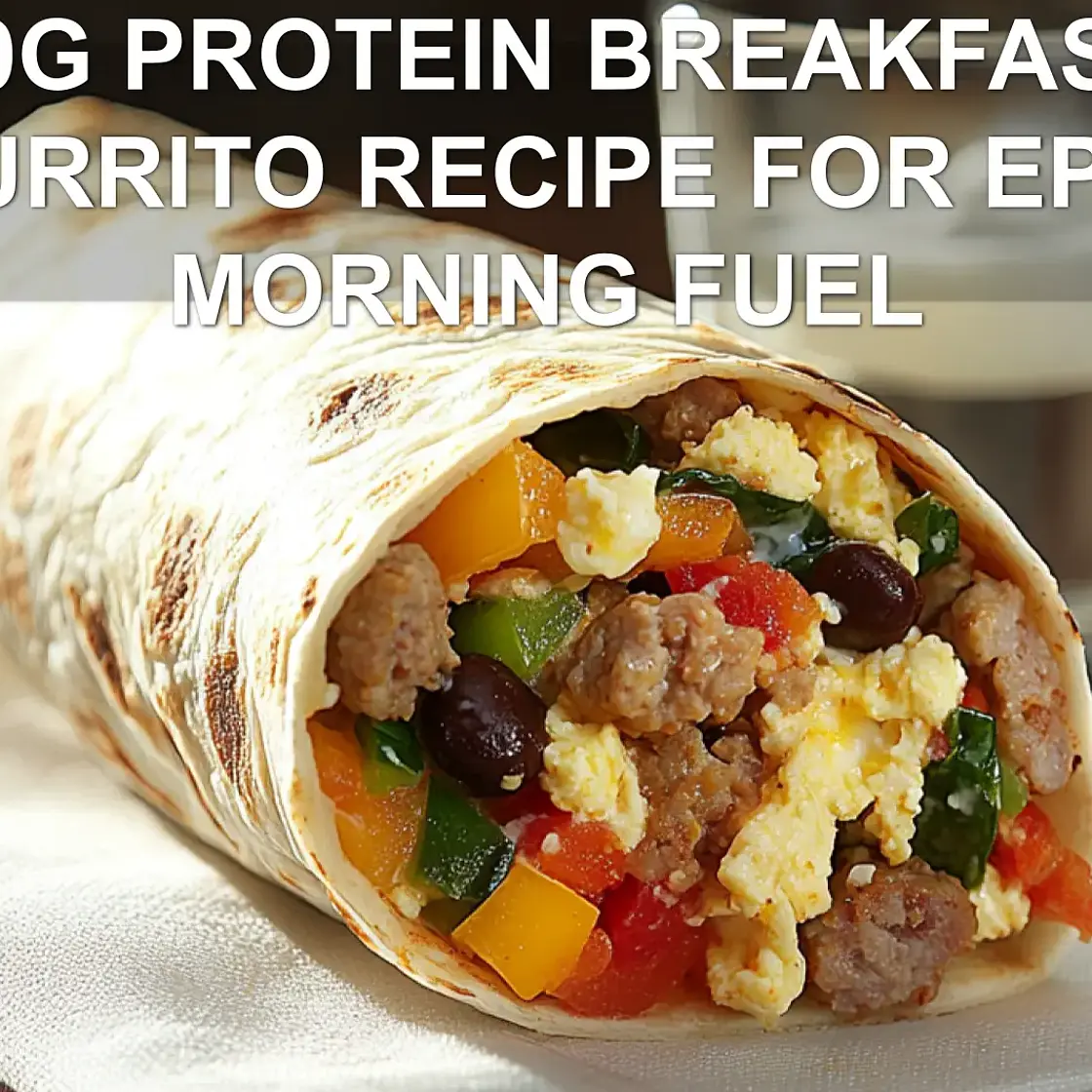 30G PROTEIN BREAKFAST BURRITO RECIPE FOR EPIC MORNING FUEL