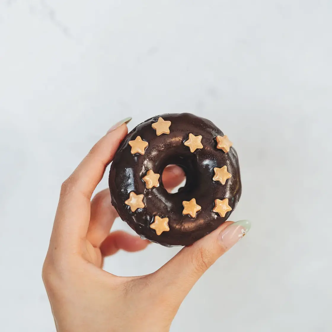 Baked Sweet Potato Chocolate Donuts