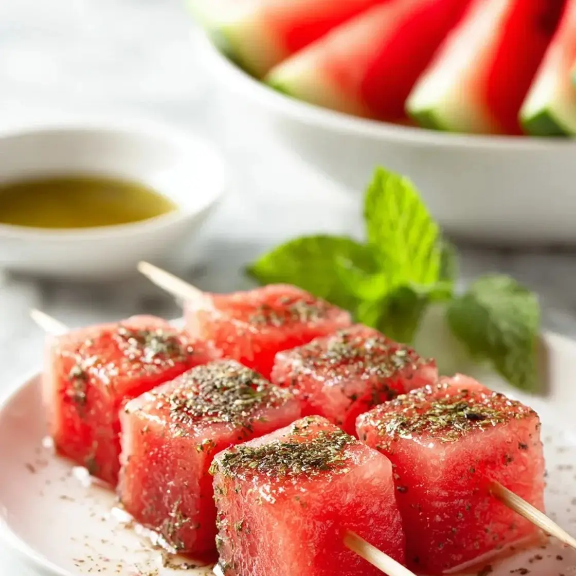 Easy Watermelon Tajin Skewers