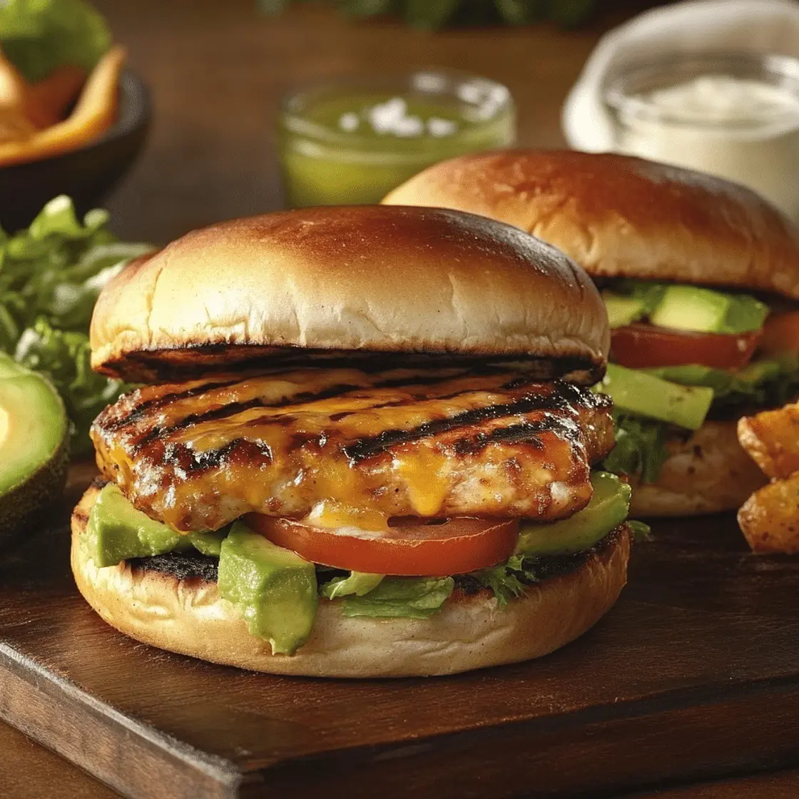 3 Steps To Healthy Chicken Avocado Burgers