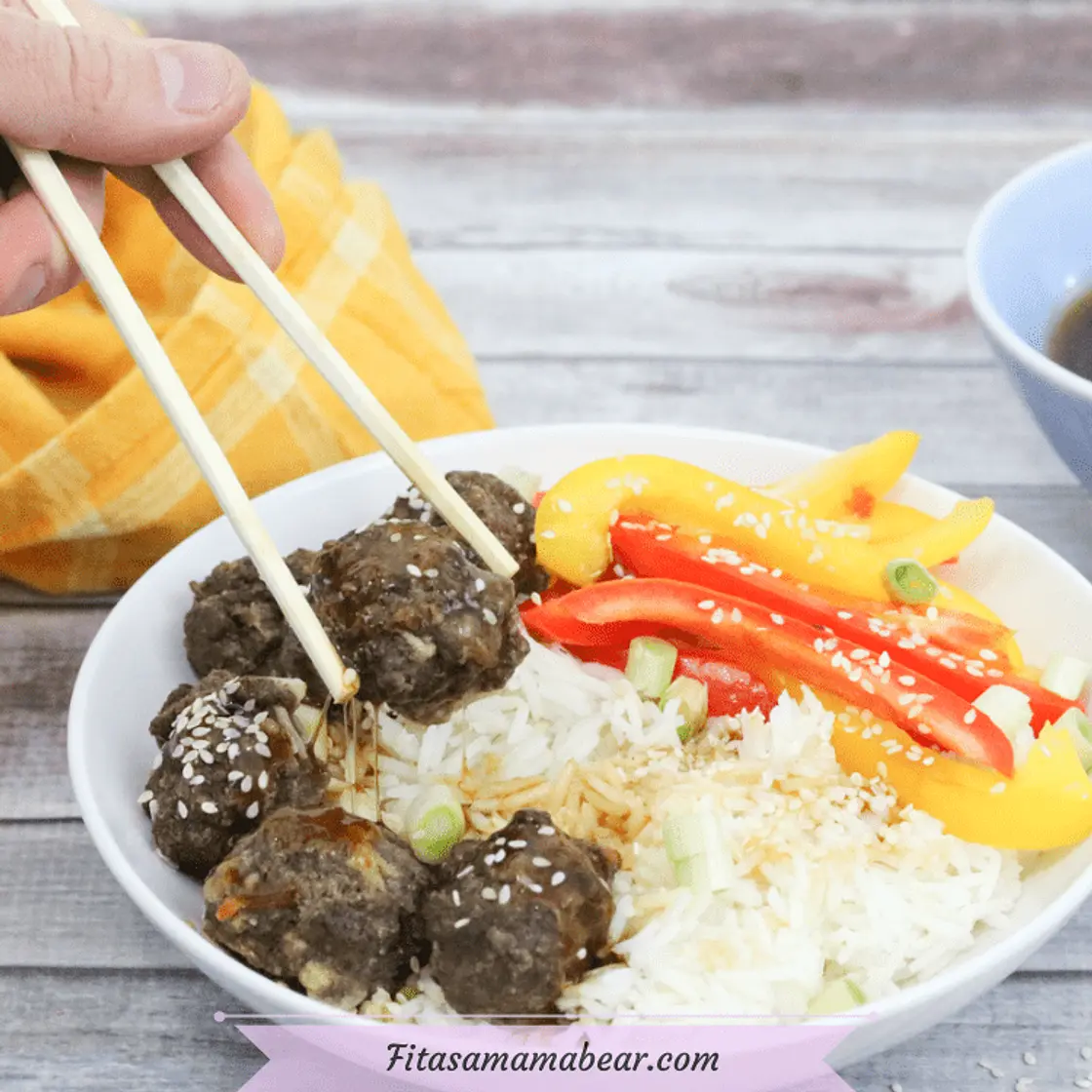 Gluten-Free Teriyaki Meatball Bowls