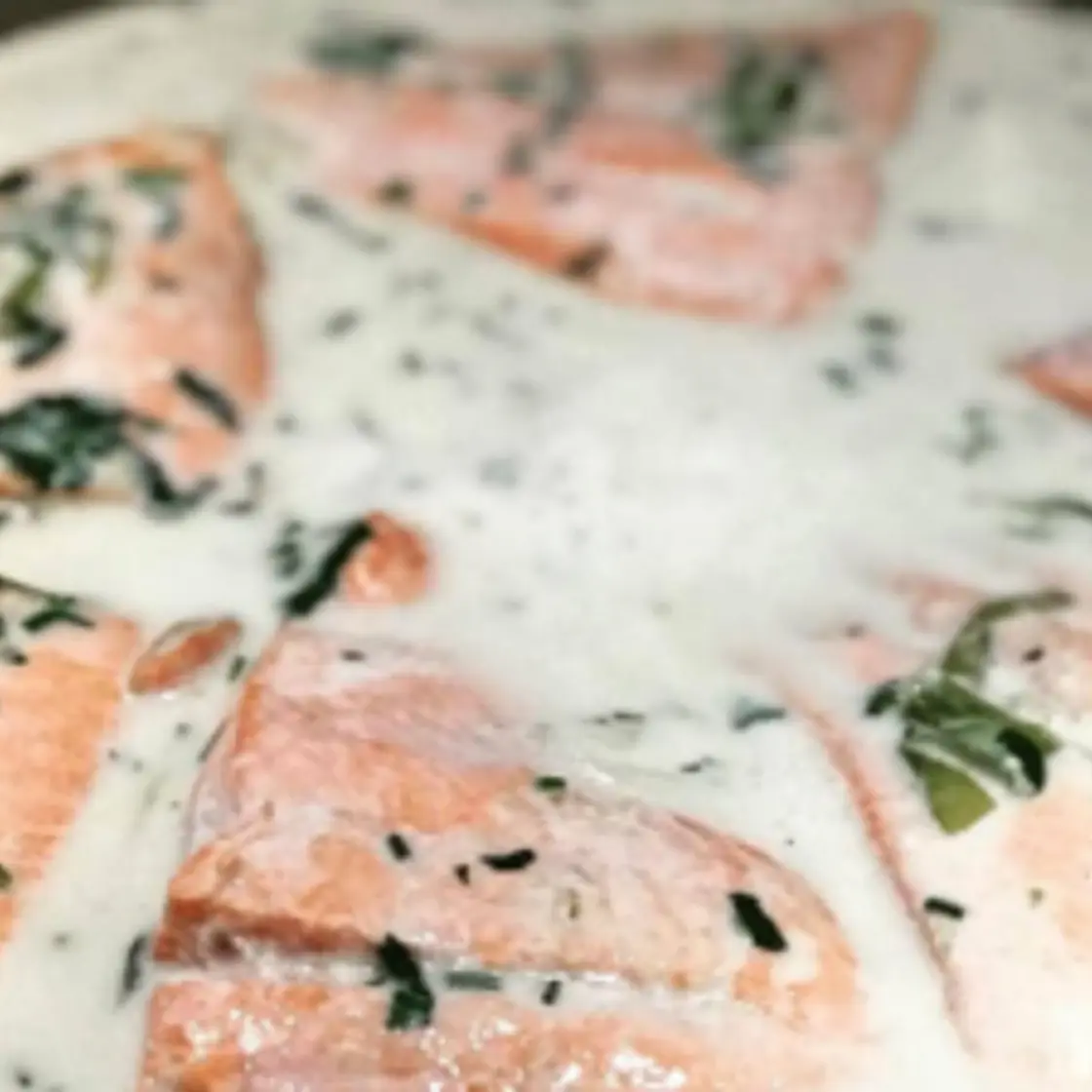 One-Pan Poached Salmon in Coconut-Lime Sauce