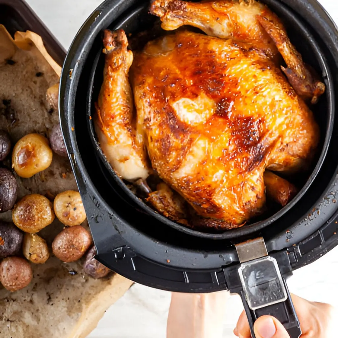 Poulet roti entier Air Fryer