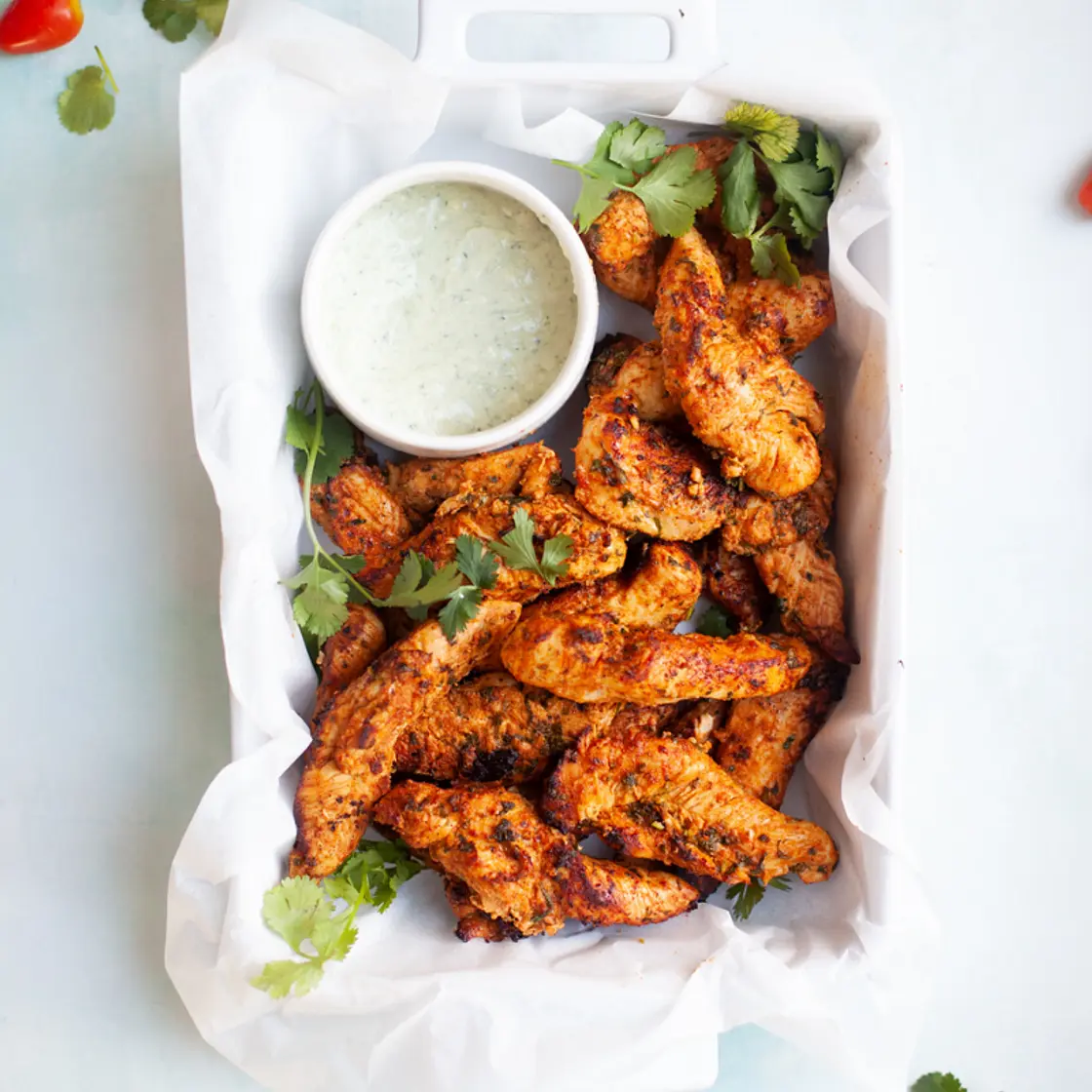 Cilantro Lime Air Fryer Chicken Tenderloins