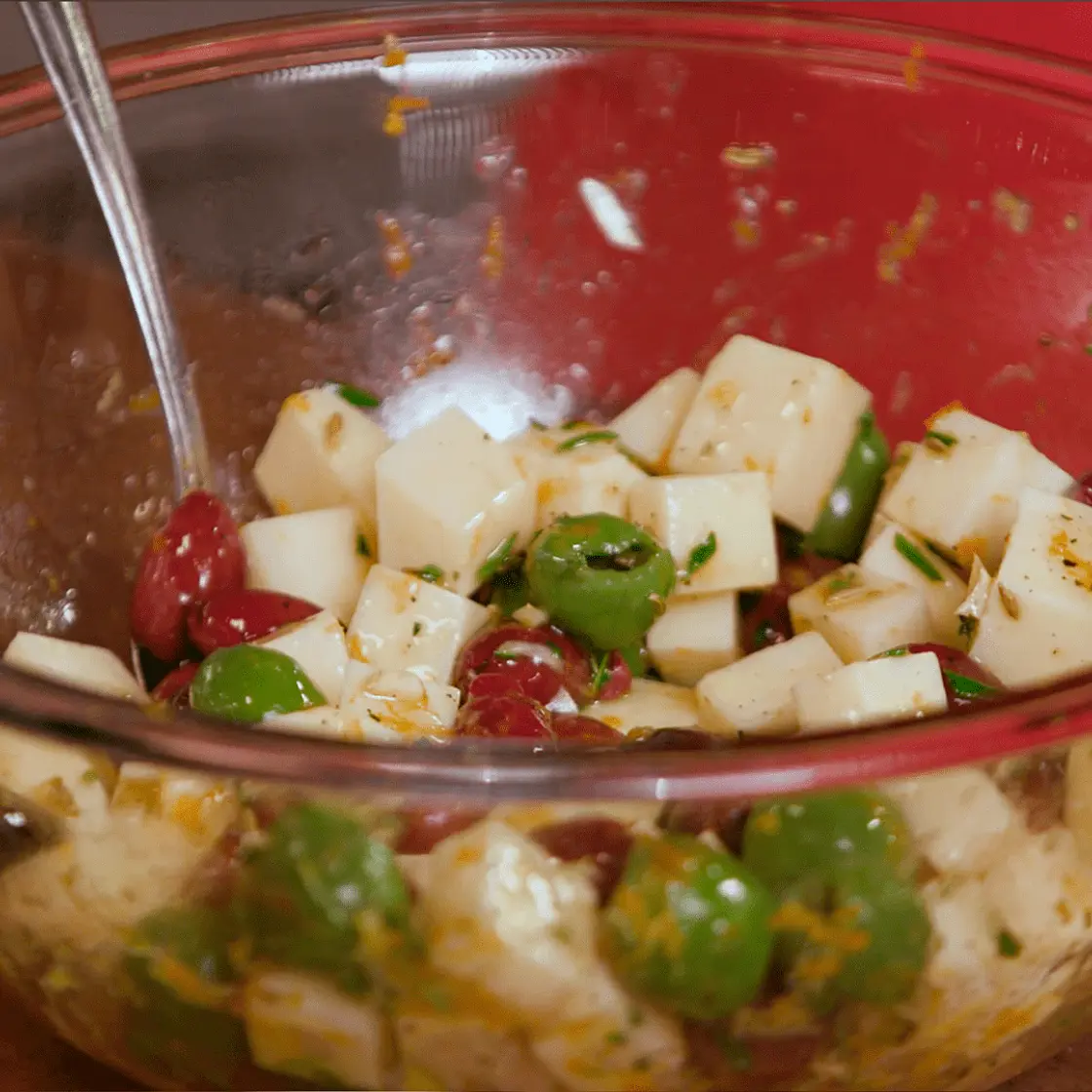 Marinated Olives and Cheese