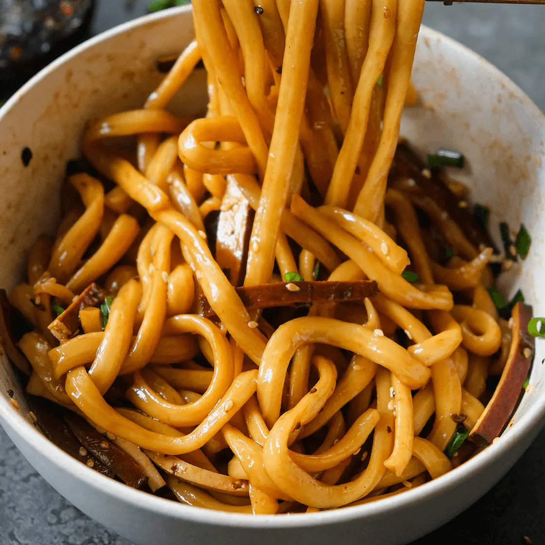 Easiest 1 Bowl Shoyu Udon (Soy Sauce Noodles)