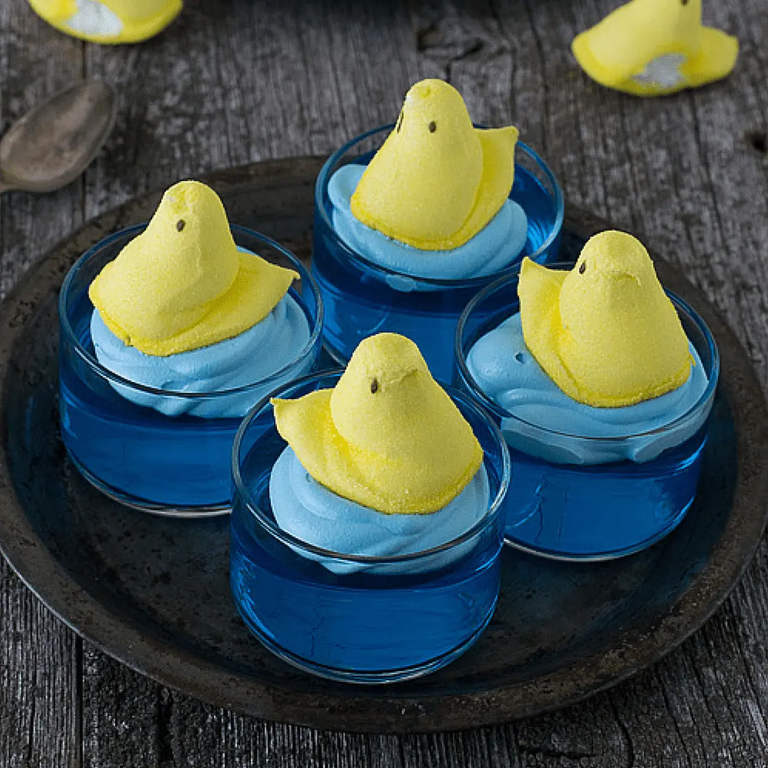 Swimming Peeps Jello Cups