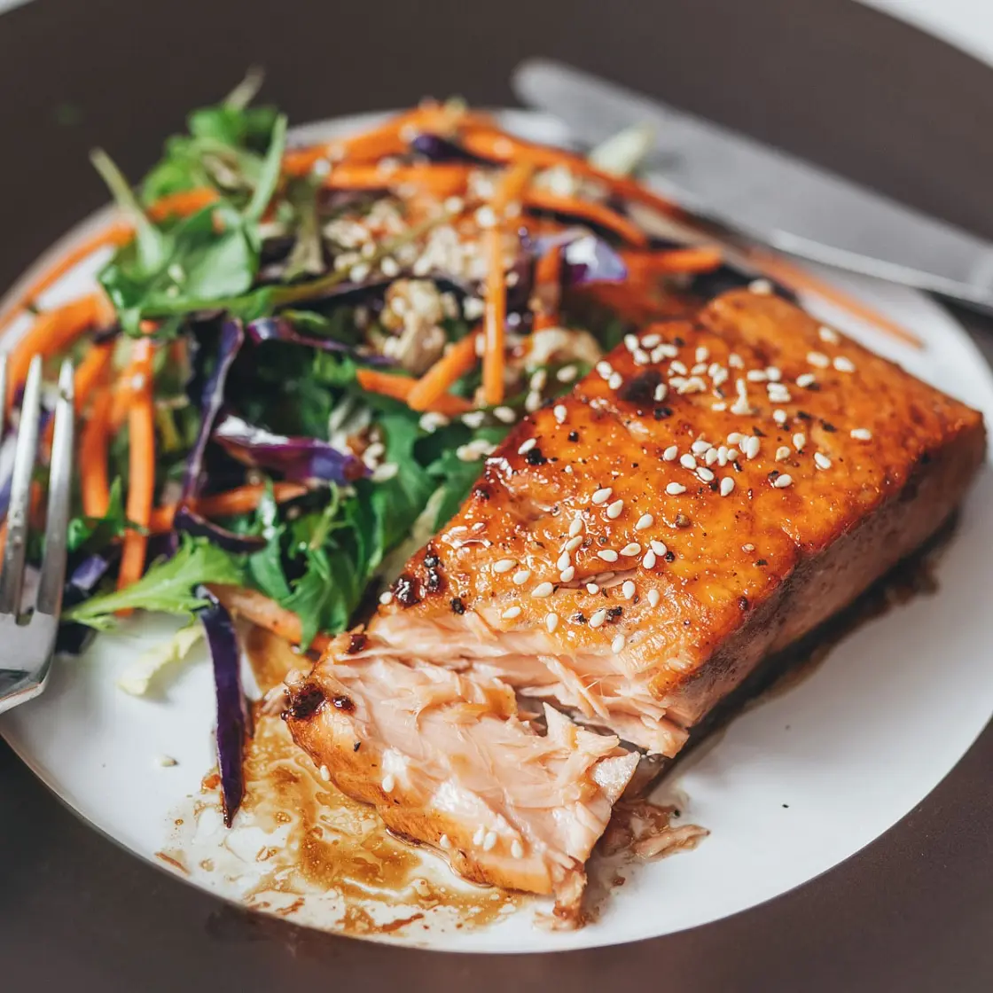 Honey Garlic Glazed Salmon