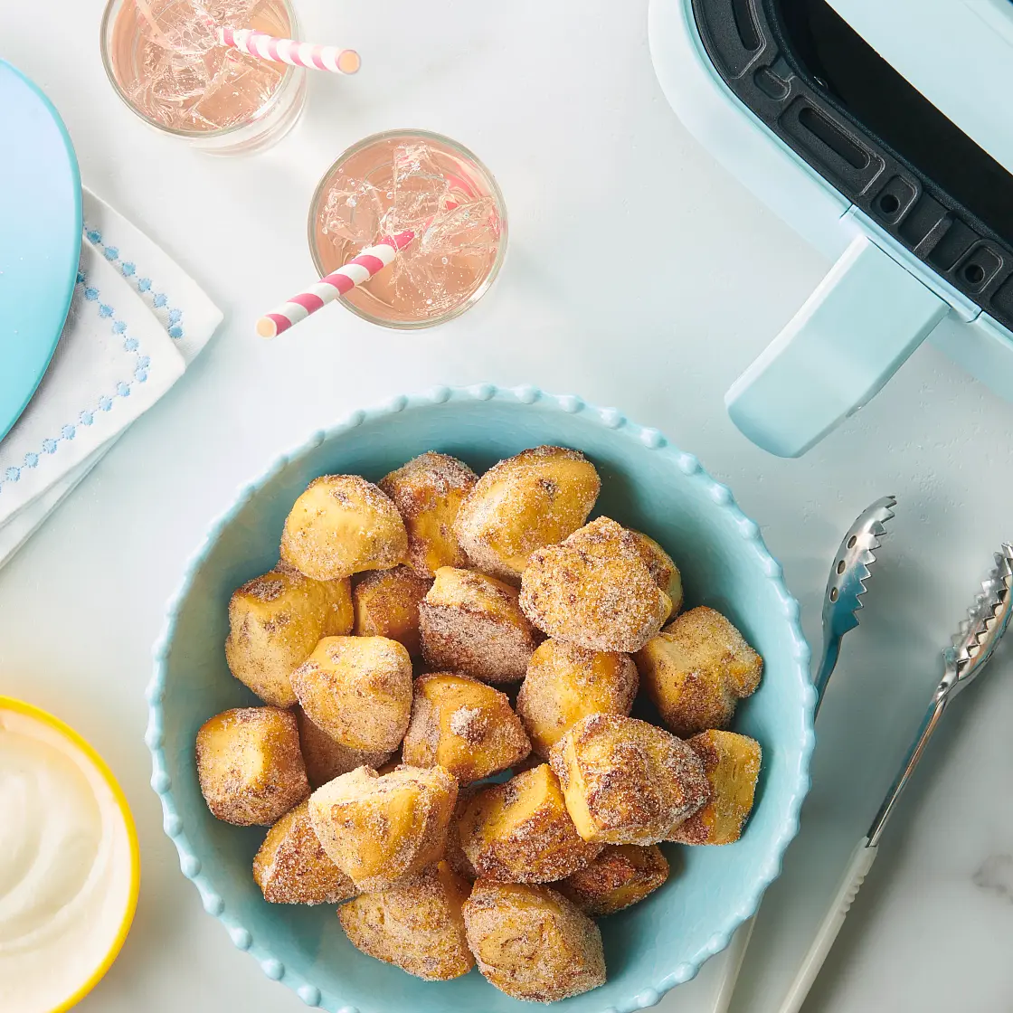 Air Fryer Cinnamon Roll Bites
