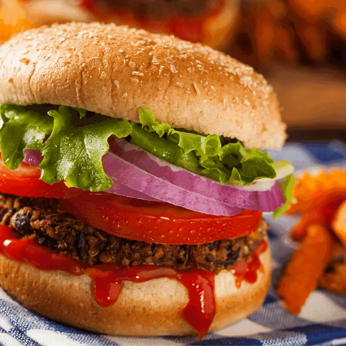 Filling Quinoa and Black Bean Burger