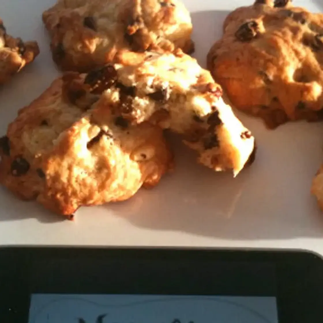 Cookies chocolat, raisins et pignons