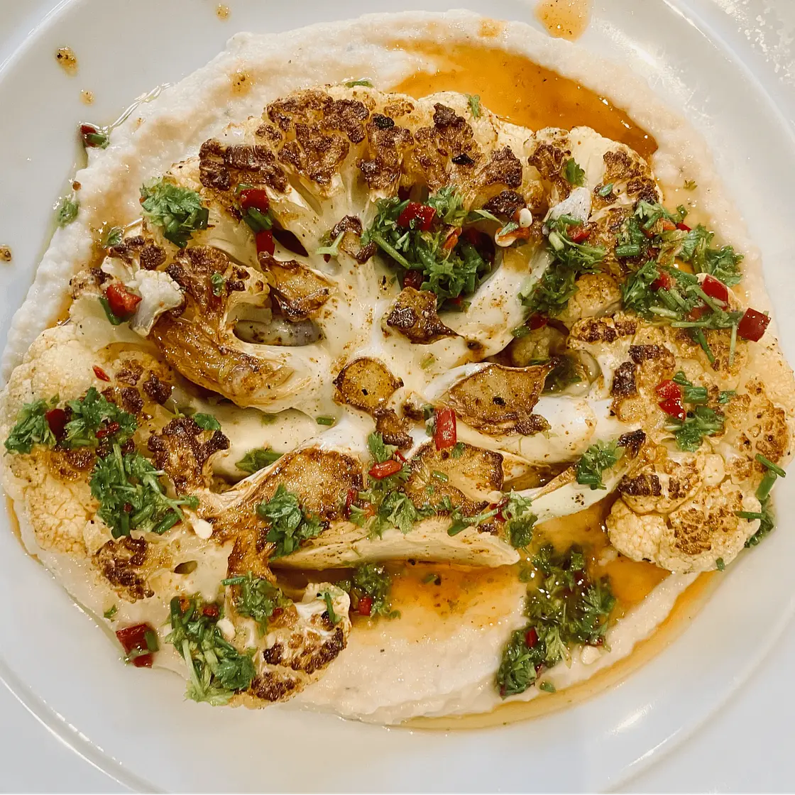 CAULIFLOWER STEAK + CHIMICHURRI