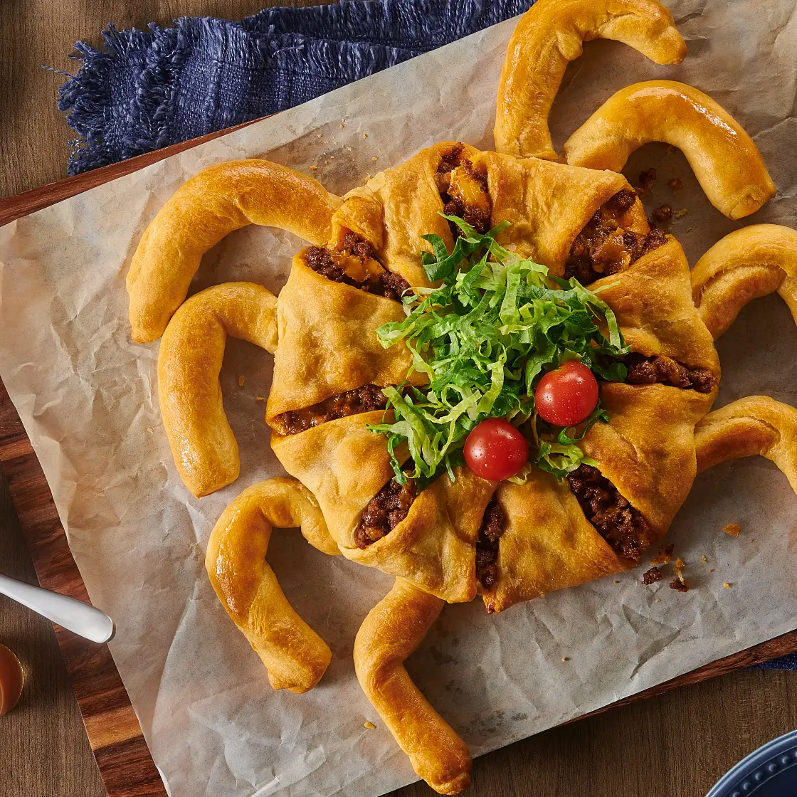 Spider Taco Crescent Ring
