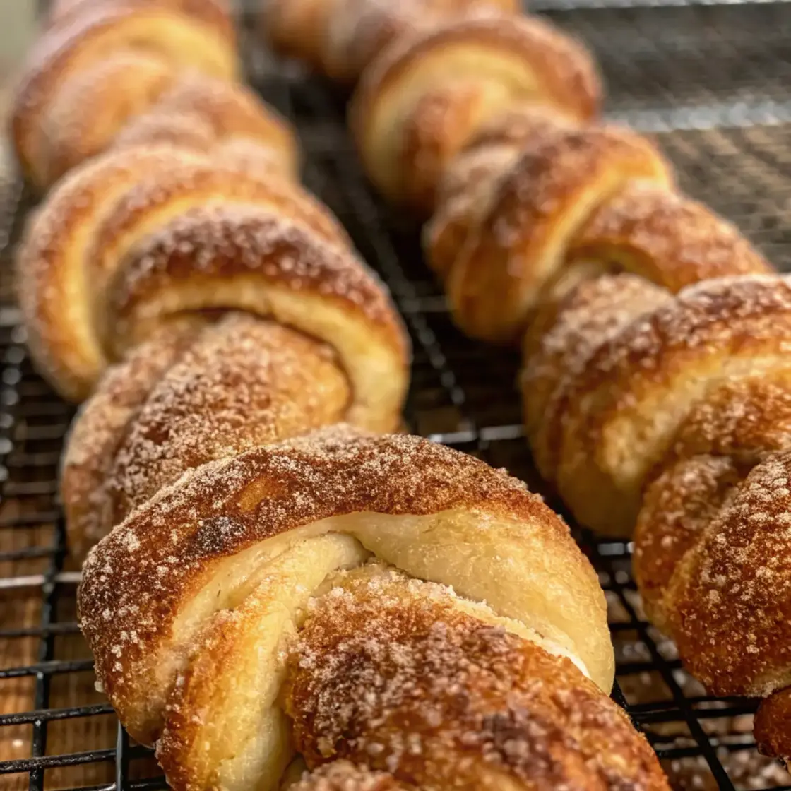 Sourdough Discard Cinnamon Sugar Twists