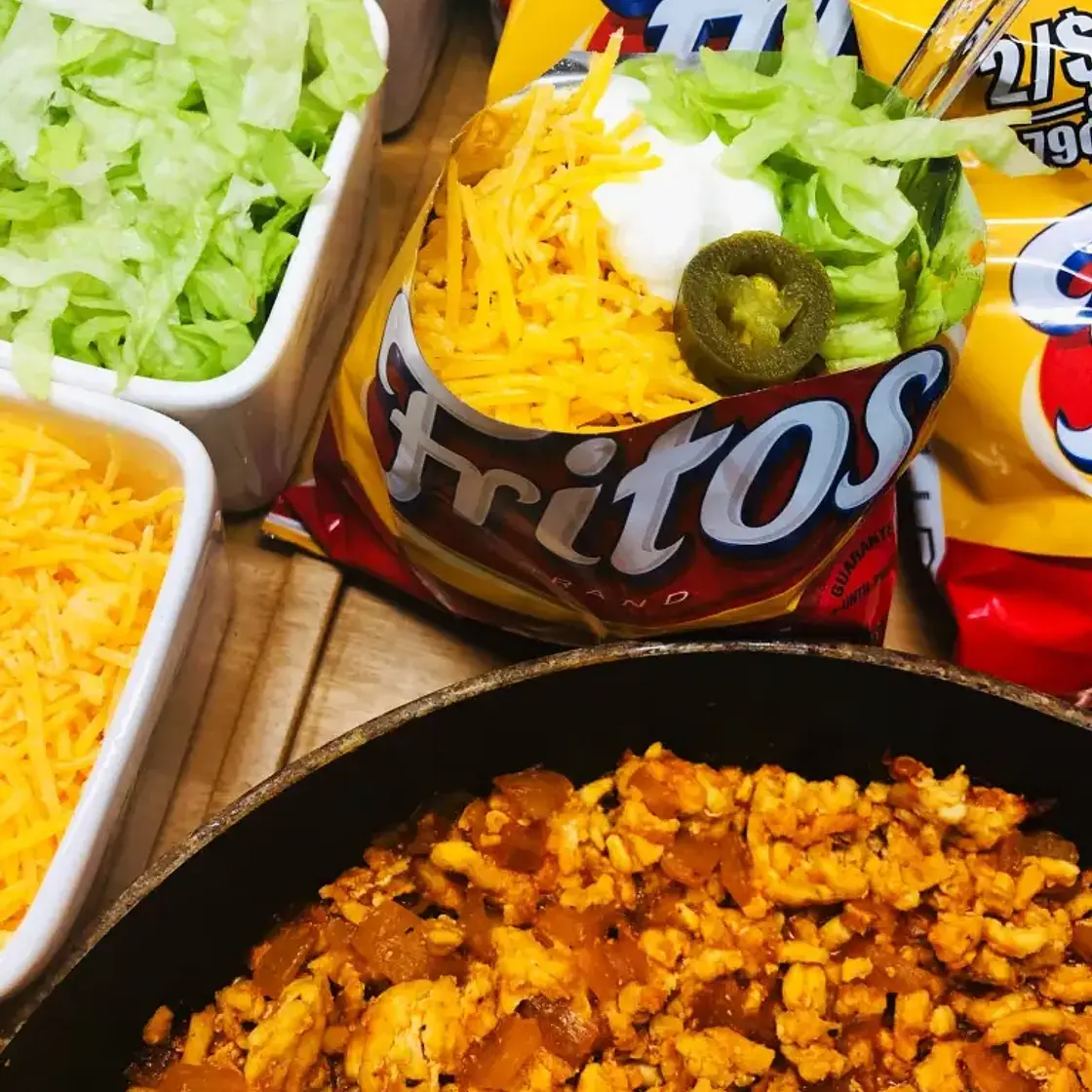 Blackstone Buffalo Chicken Walking Tacos