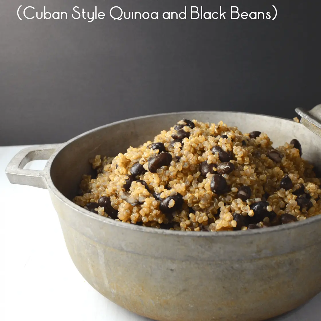 Quinoa Congri | Cuban Style Quinoa and Black Beans