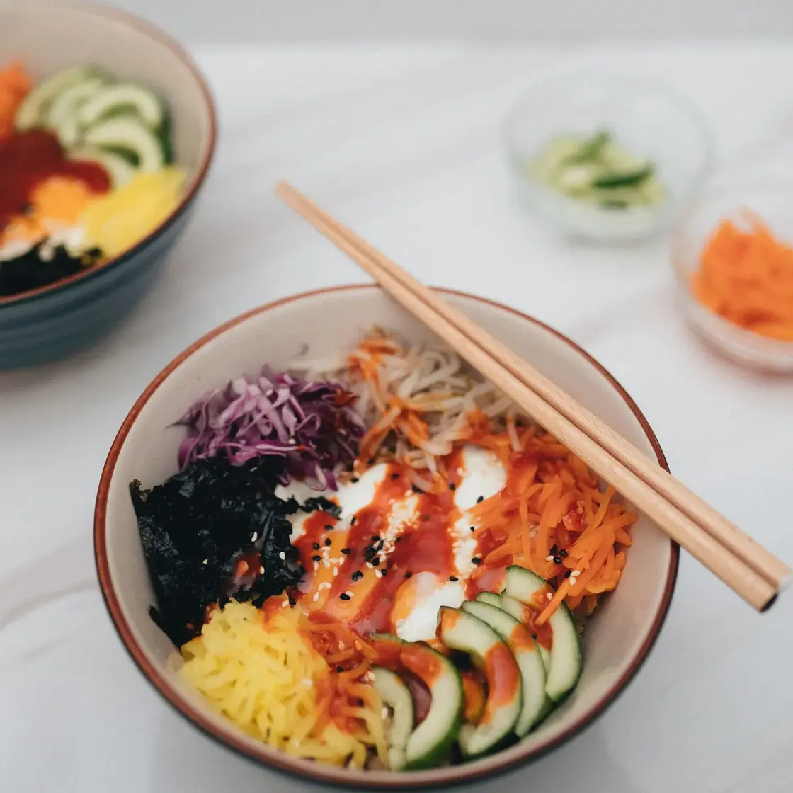 Healthy Bibimbap Rice Bowl