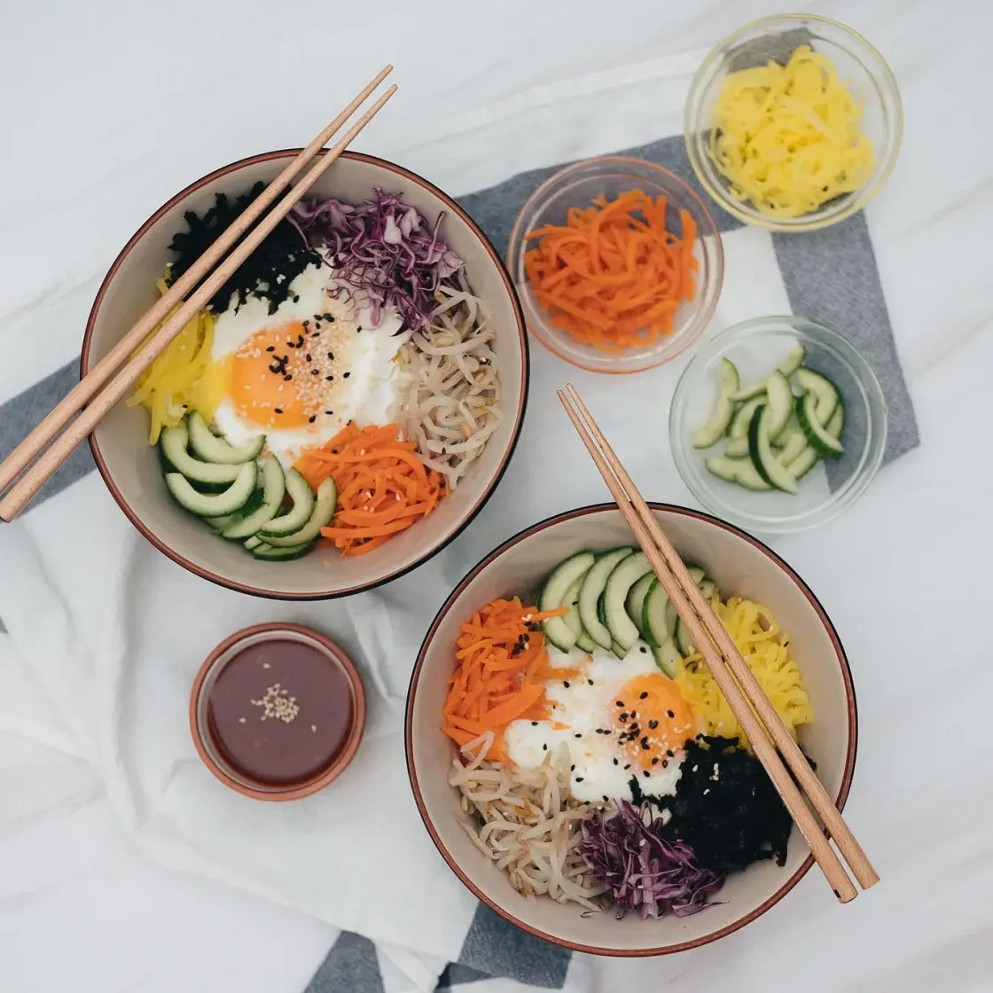 Healthy Bibimbap Rice Bowl