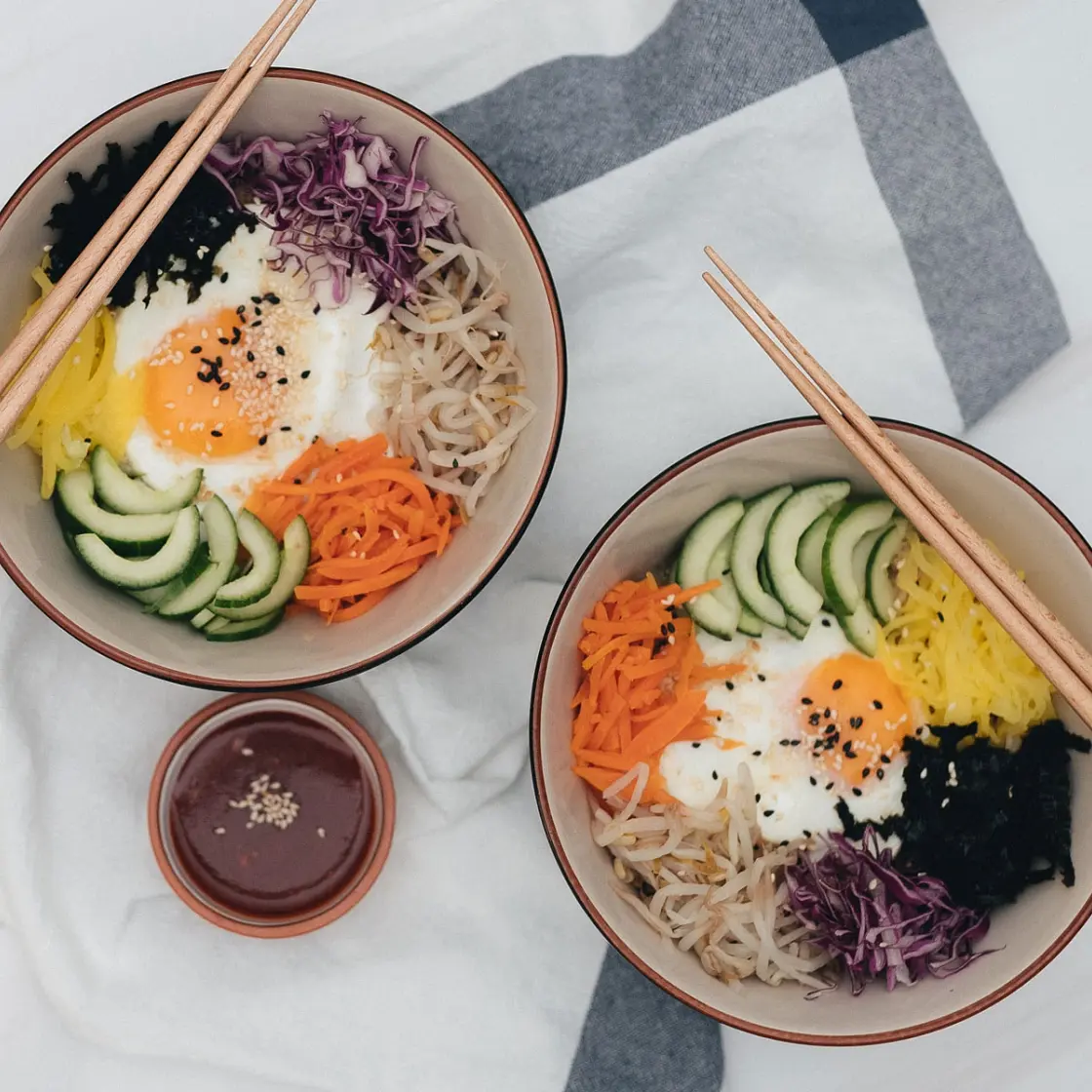 Healthy Bibimbap Rice Bowl