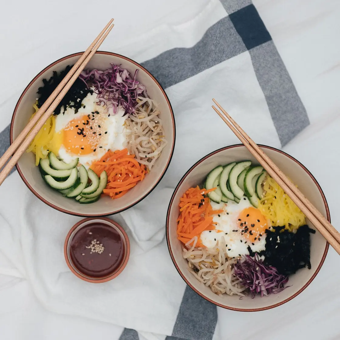 Healthy Bibimbap Rice Bowl