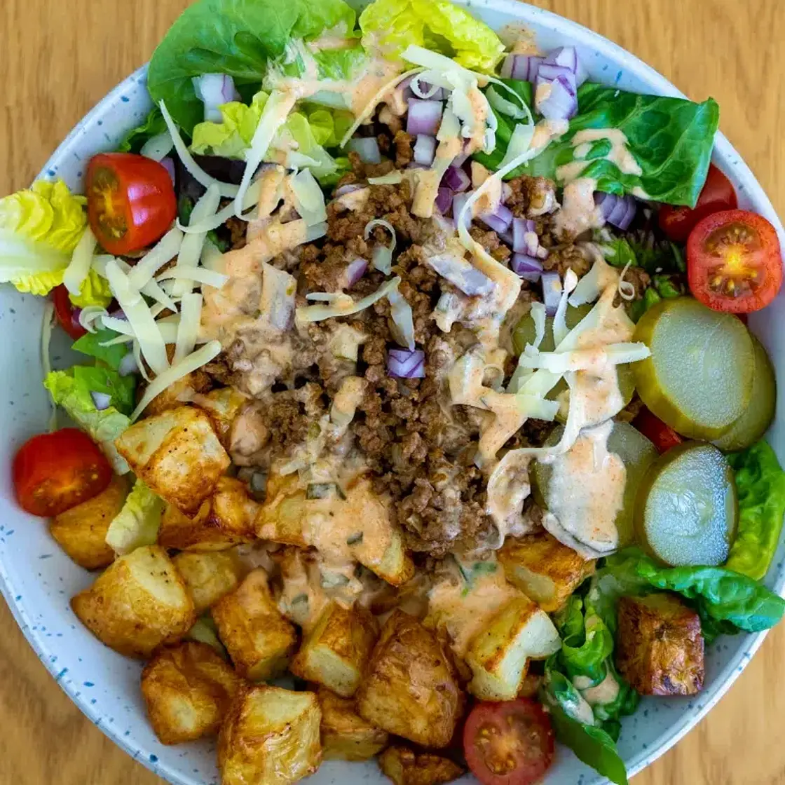 Loaded Burger Bowls