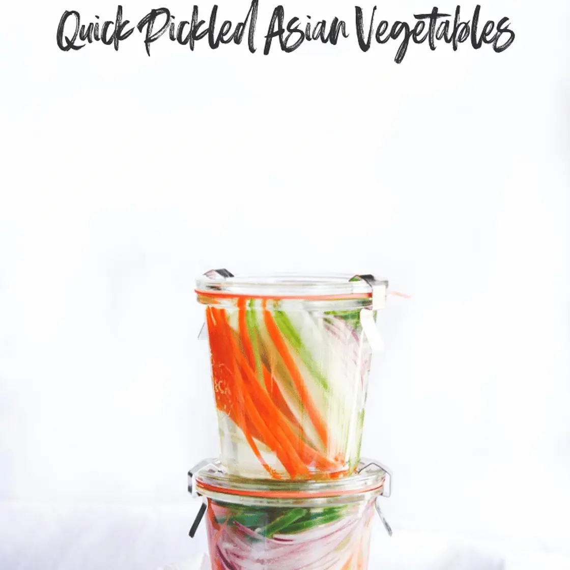 Quick Pickled Asian Vegetables
