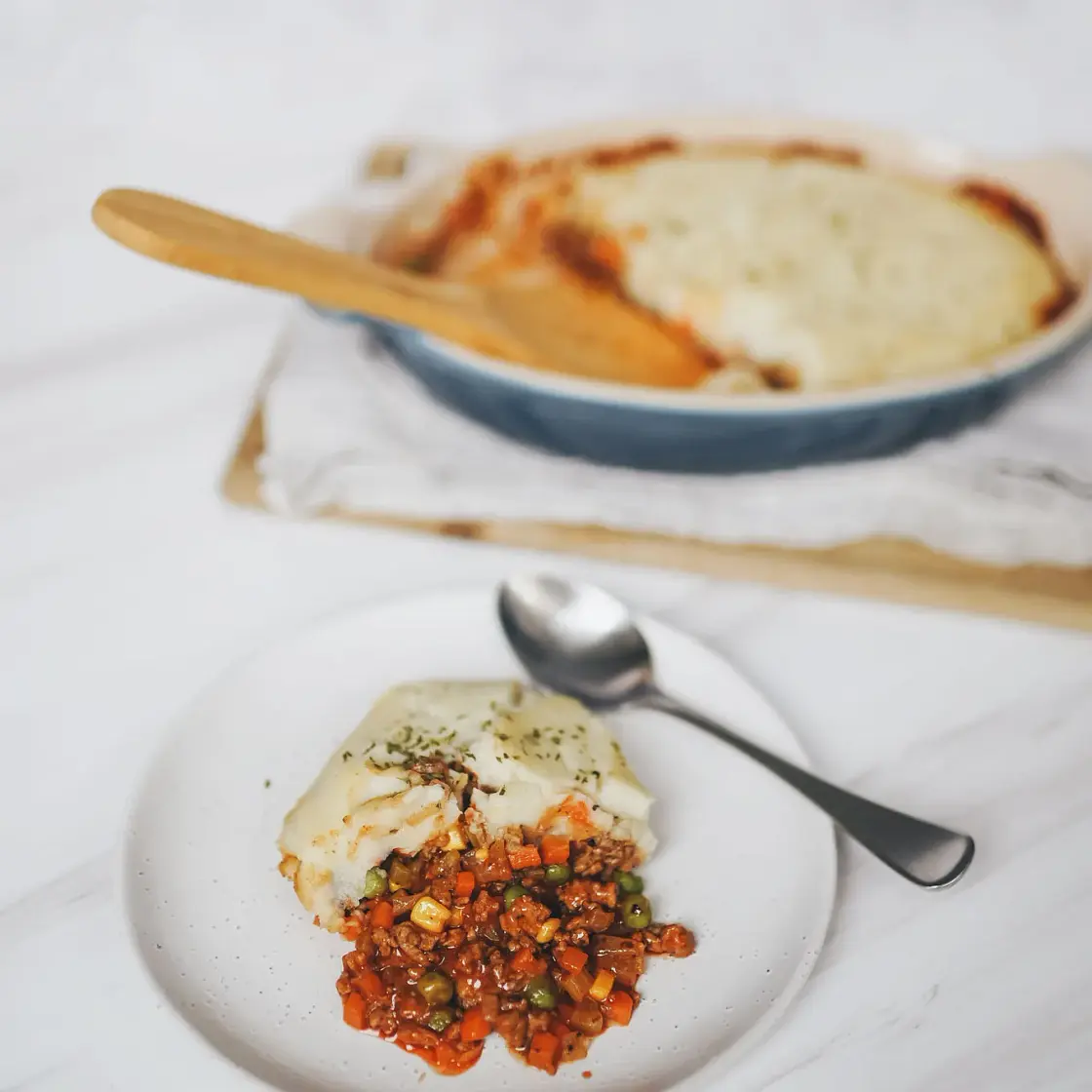 Turkey Cottage Pie with Cauliflower Mash