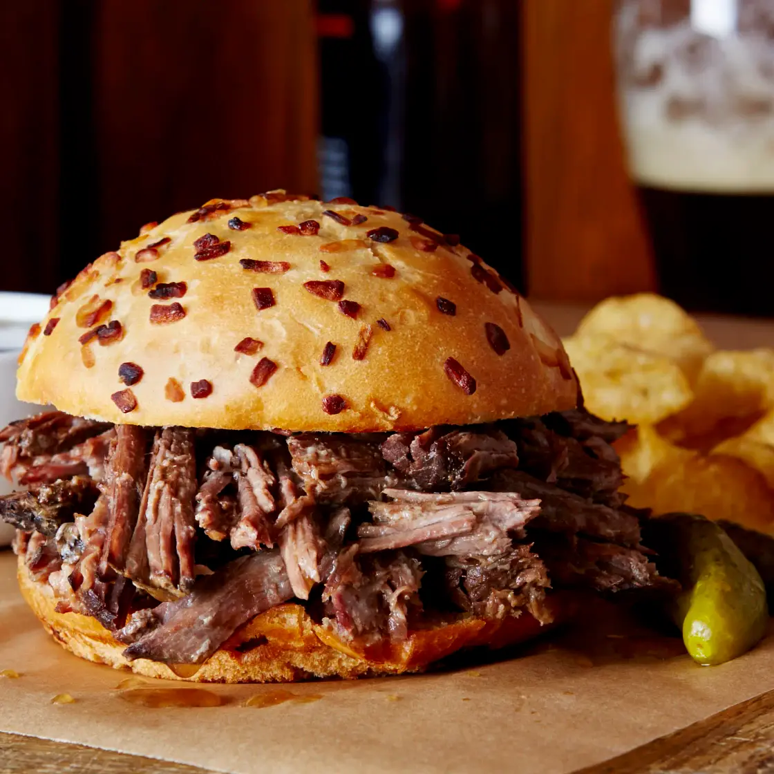 Slow-Cooker Hot Beef Sandwiches Au Jus