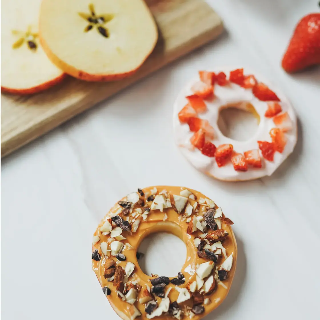Easy Apple Fruit Donuts