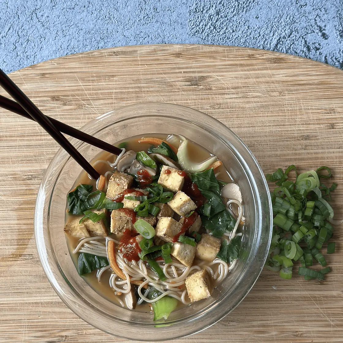 Gluten Free Ramen Recipe with Added Protein and Veggies