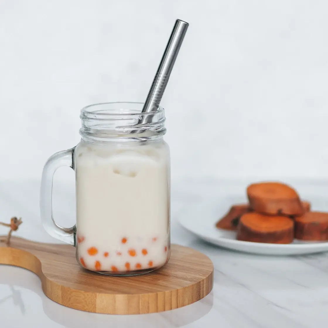 3-Ingredient Sweet Potato Boba