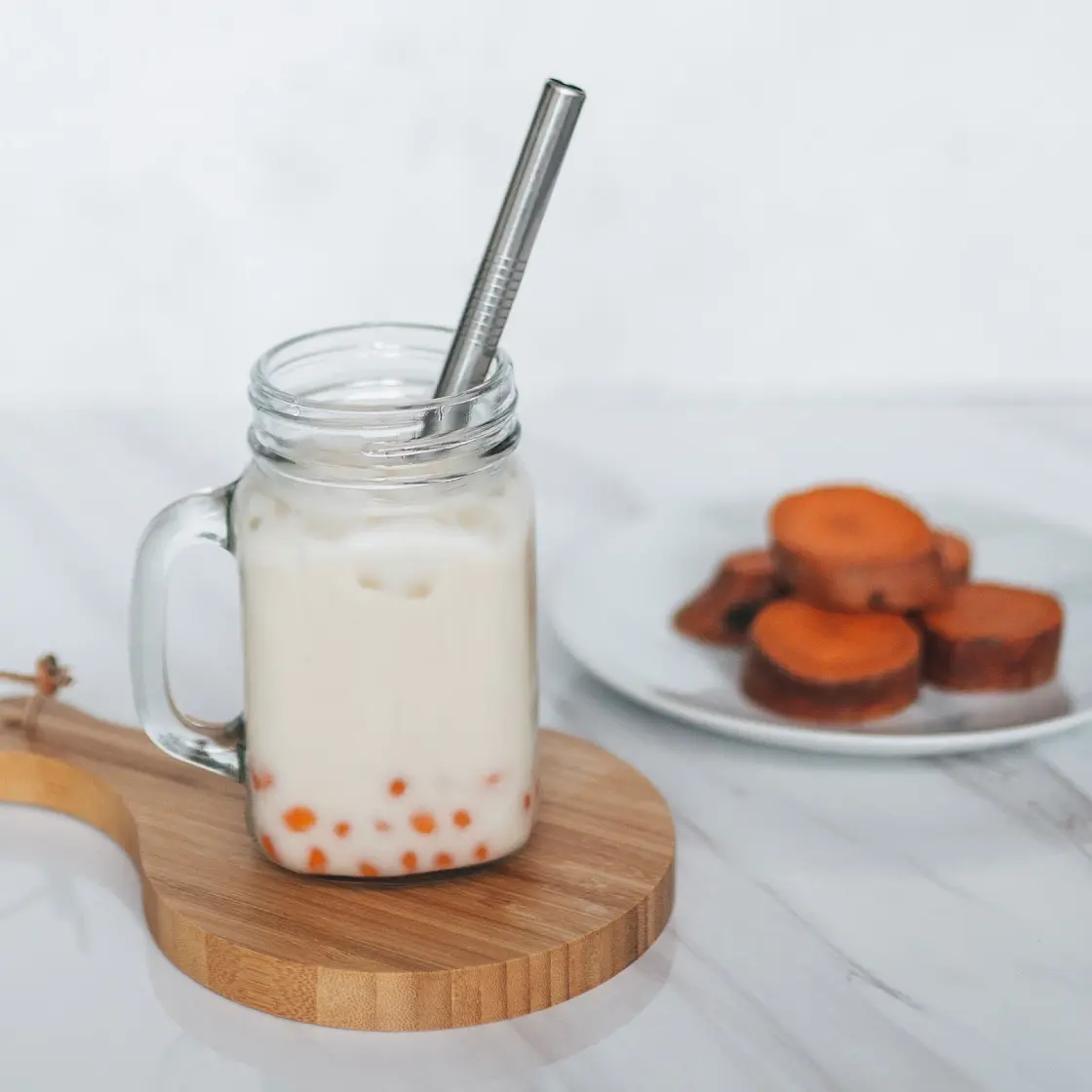 3-Ingredient Sweet Potato Boba