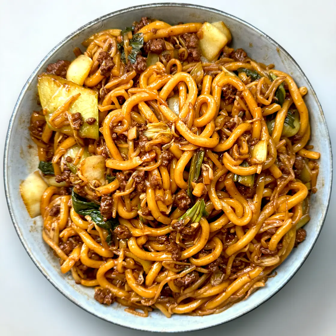Beef Yaki Udon (Stir Fried Udon Noodles)