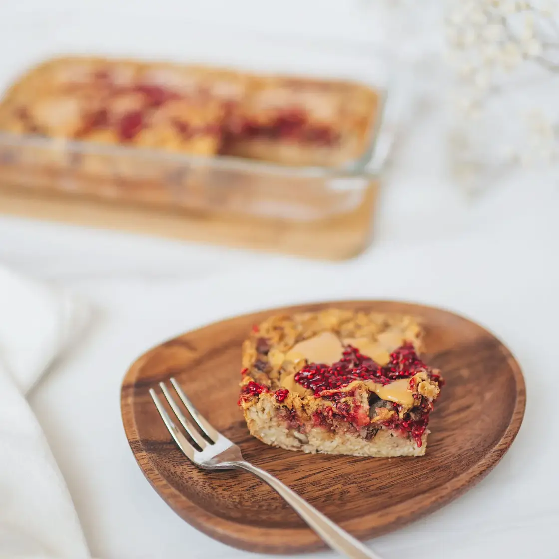 PB&J Baked Oats